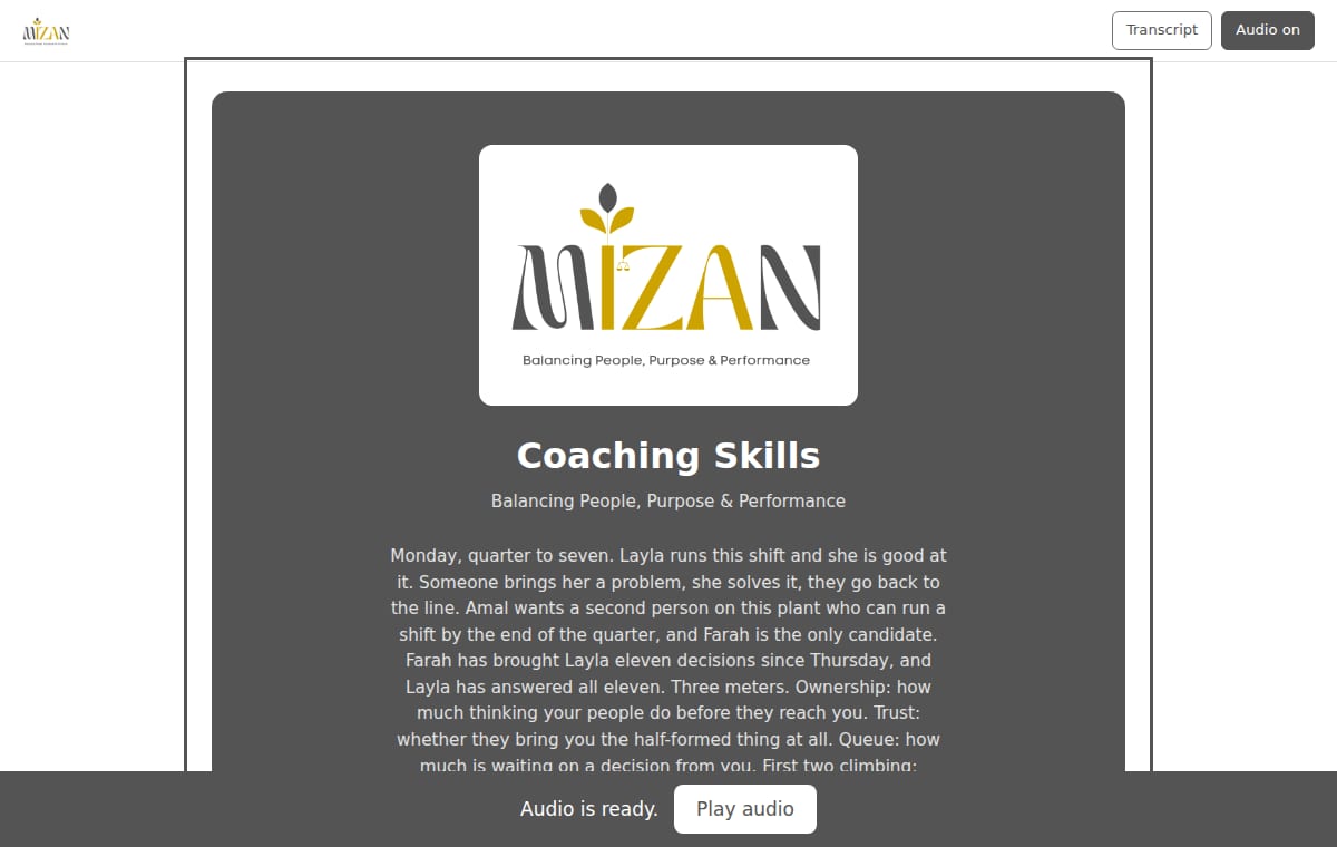 Coaching Skills for Leaders and Managers — course preview