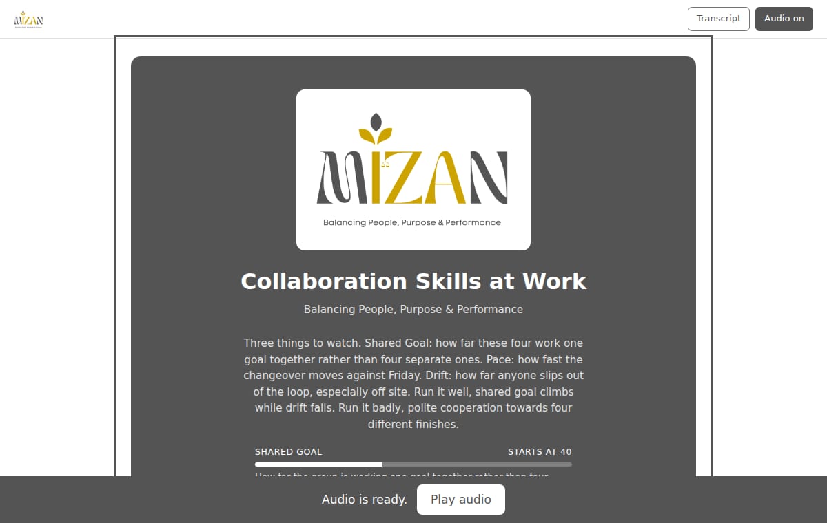 Collaboration Skills at Work — course preview
