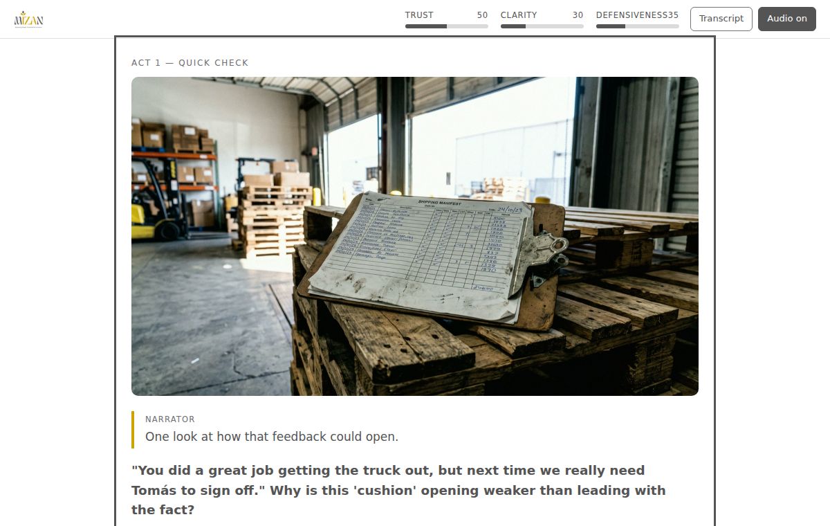 Giving & Receiving Feedback in the Workplace — screen 5
